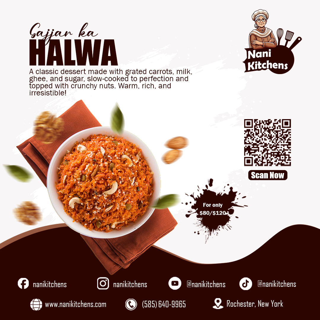 Gajar ka Halwa — social media post for Nani Kitchens